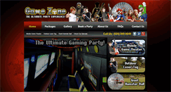 Desktop Screenshot of gamezoneparty.com